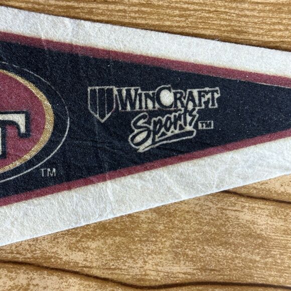 Vintage San Francisco 49ERS Felt Pennant WinCraft Sports Edition #3 NFL Football - Picture 8 of 13